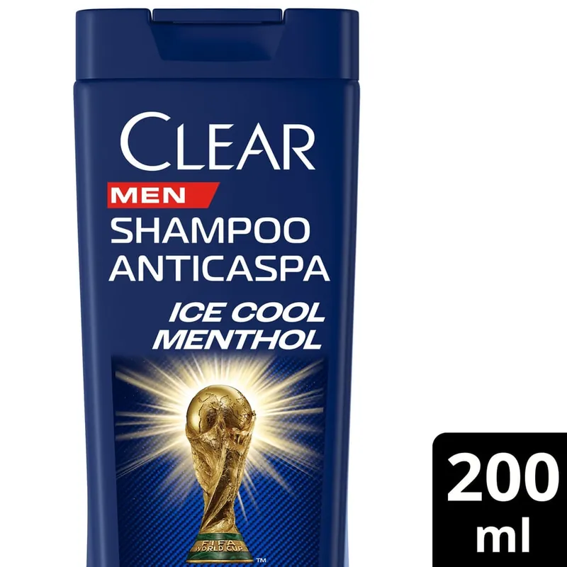 Shampoo Anticaspa Clear Men Ice Cool Menthol 200ml