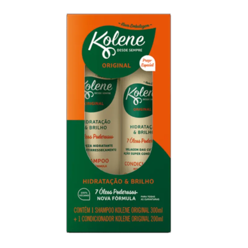 Shampoo + Condicionador Kolene 300ml+200ml Original