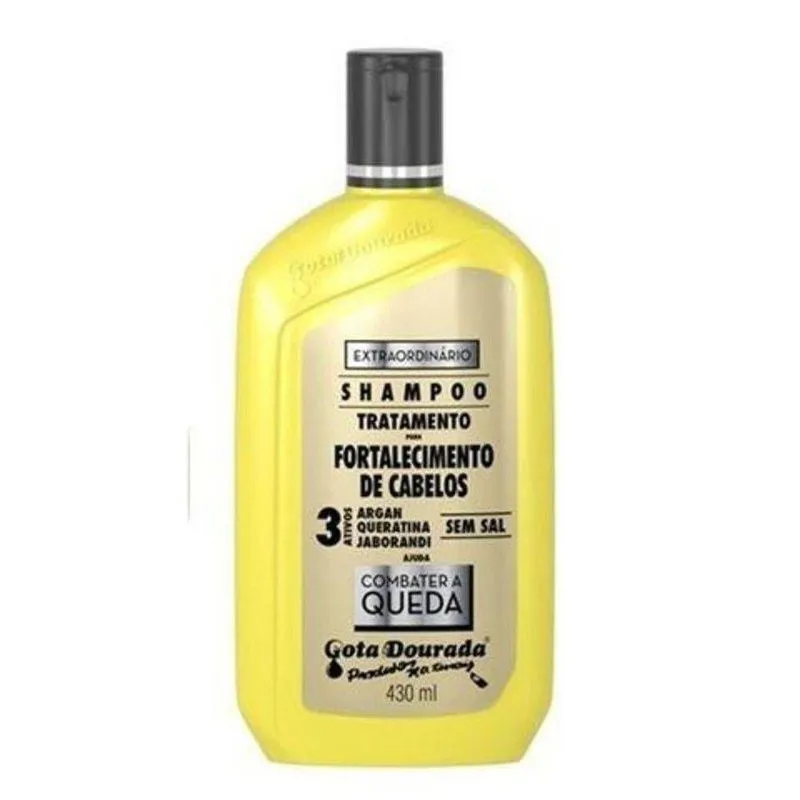 Shampoo Gota Dourada Extraordinário 3 Ativos Anti Queda 430ml
