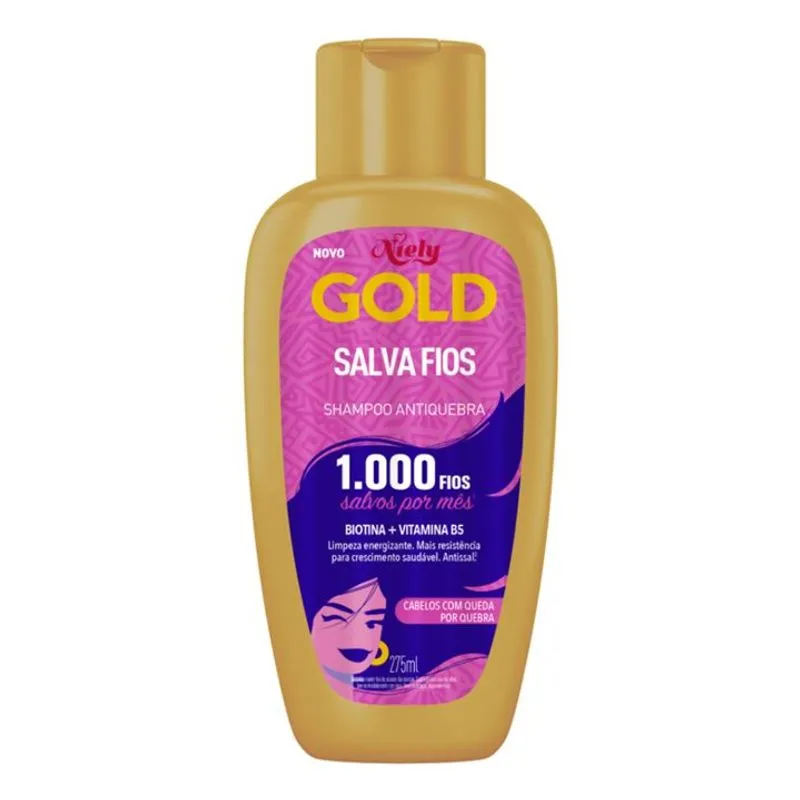 Shampoo Niely Gold 275ml Salva Fios