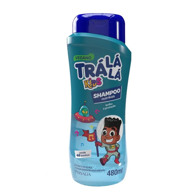Shampoo Infantil Trá Lá Lá Nutrikids Não Irrita os Olhos 480ml