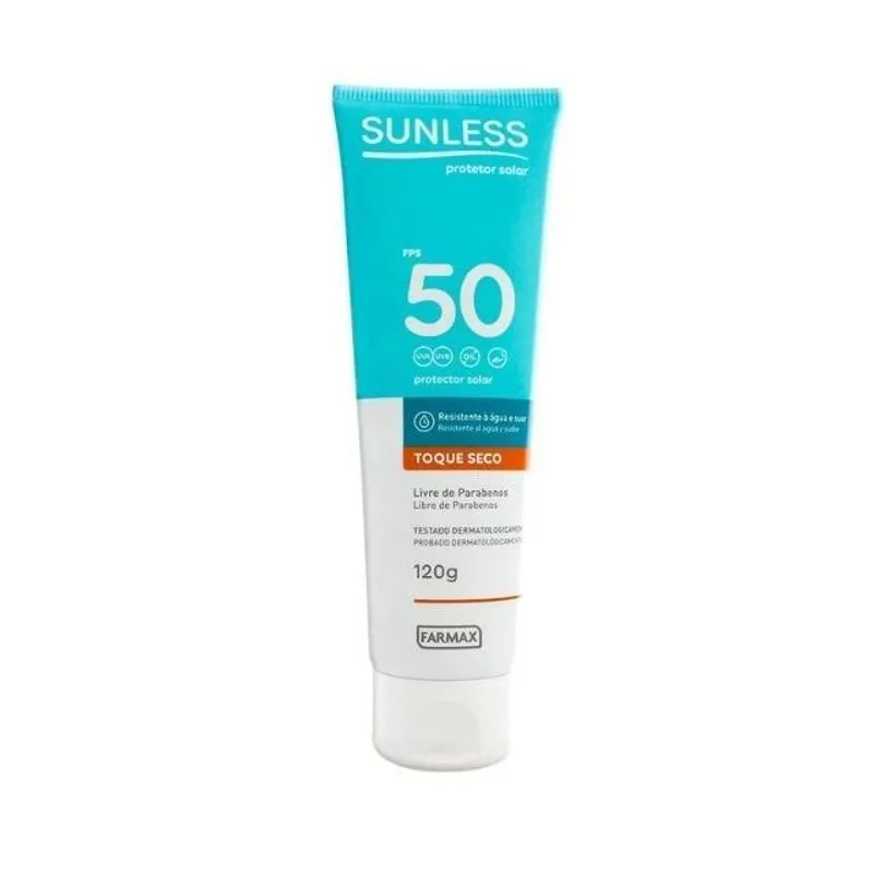 Sunless Protetor Solar FPS50 - Toque Seco - 120g