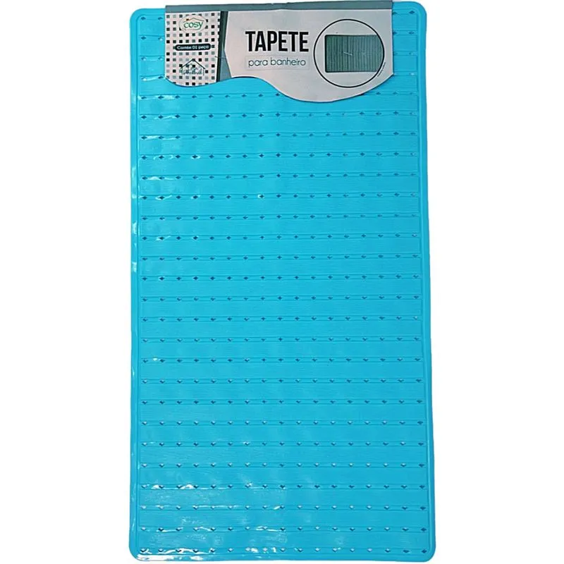 Tapete Retangular Antiderrapante para Box Banheiro em PVC 35x68cm - unidade