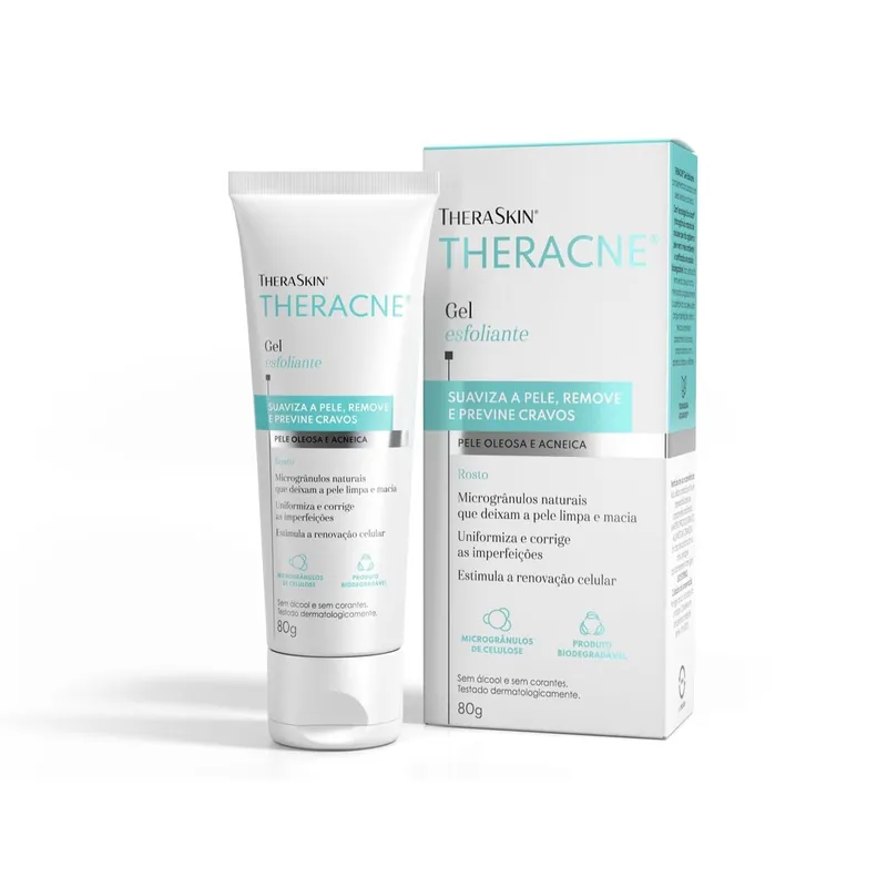 Esfoliante Facial Theraskin Theracne Gel Esfoliante 80g