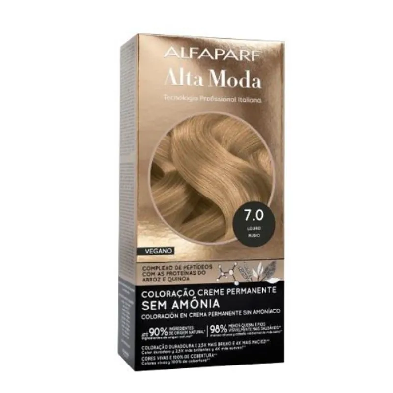 Tintura Alta Moda Color sem Amônia 7.0 Louro