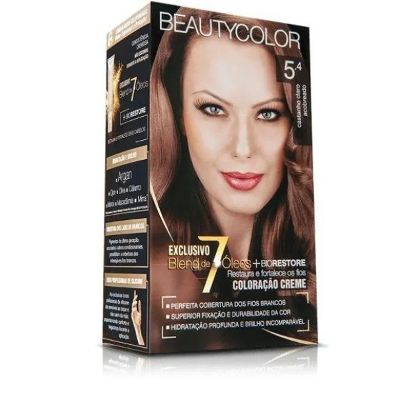 Tintura Beauty Color 5.4 Castanho Claro Acobriado