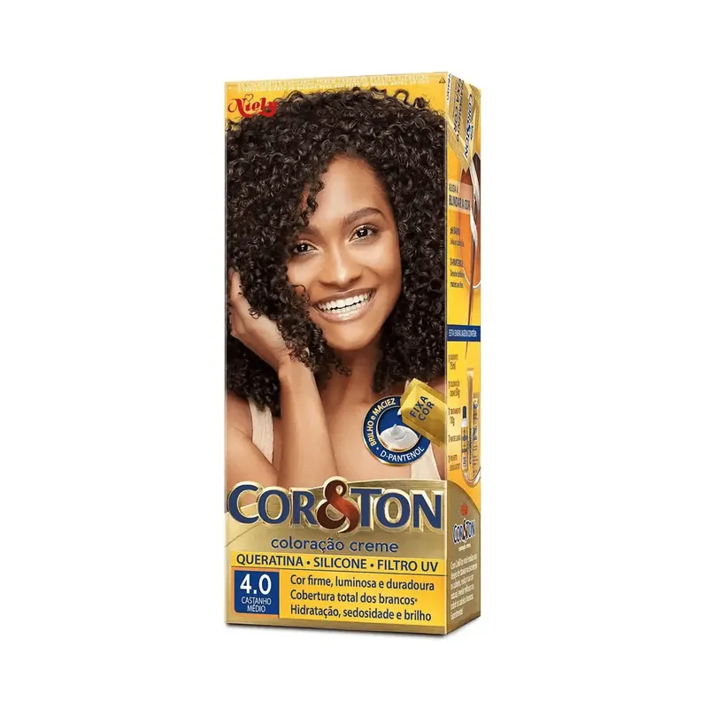 Coloração Niely Cor&Ton Castanho Médio 4.0