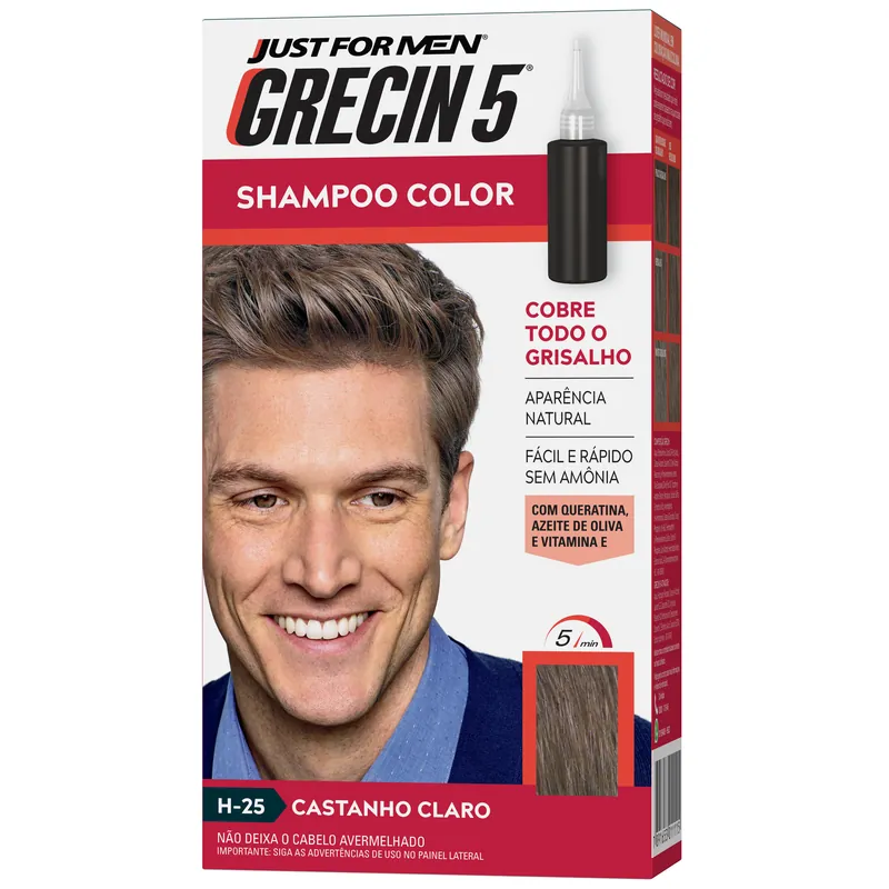 Tintura Tonalizante Grecin 5 Castanho Claro