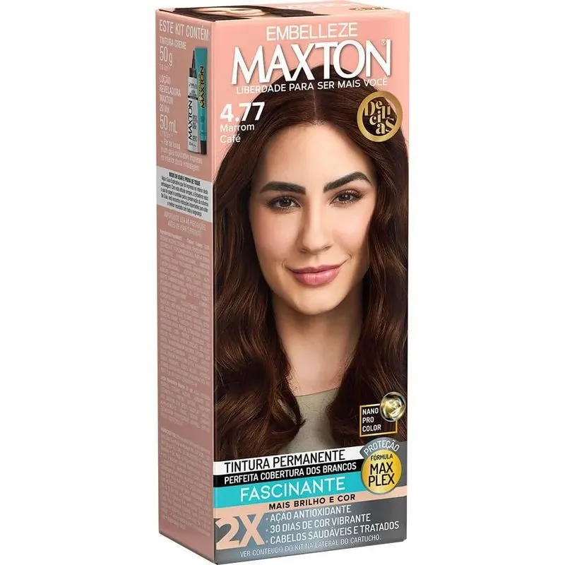 Tintura Maxton 4.77 - Marrom Café