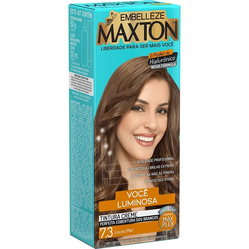 Tintura Maxton Cor:7.3 Louro Mel