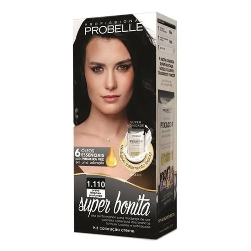 Tintura ProBelle Super Bonita 1.110 - Preto Intenso