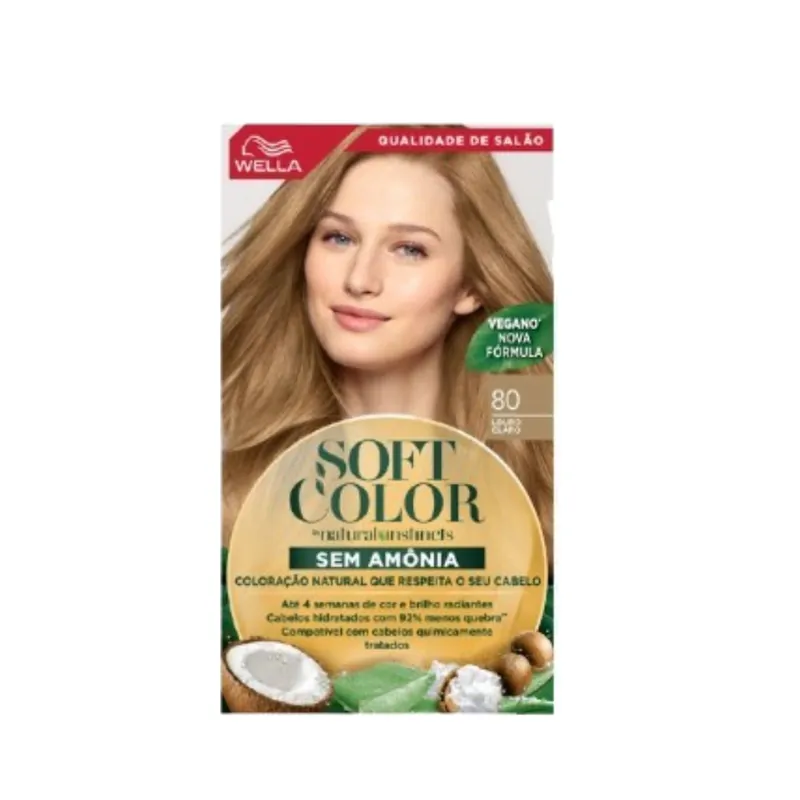 Tintura Soft color louro claro 80