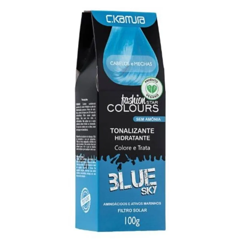 Tonalizante Hidratante Fashion Star Colours Blue Sky 100g - C.KAMURA '