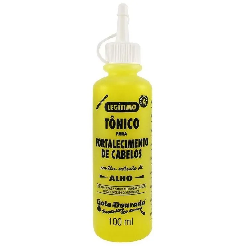 Tônico Capilar Gota Dourada Fortalecimento Alho 100ml