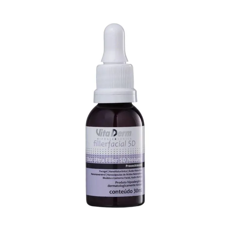 Vita Derm Filler Facial 5D Sérum Noturno 30ml