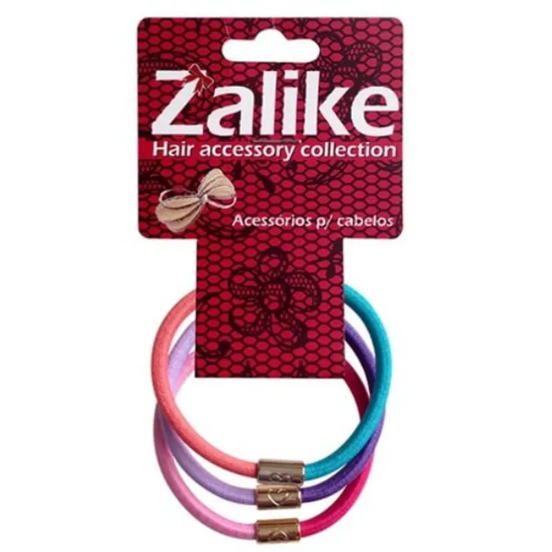 Zalike Kit de Elásticos Duo Color - 3 Unidades Coloridas (Ref. 221)